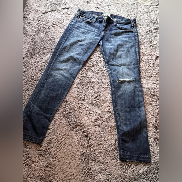Current/Elliott Denim - Current/Elliott Dark Wash Denim Jeans